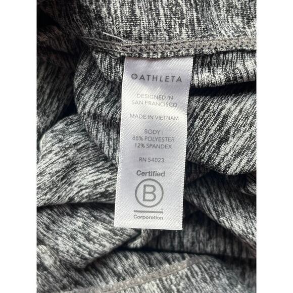 Athleta women's Heathered Grey Hooded Pullover Top. Size XXS. Athleisure. Soft! - Picture 5 of 5